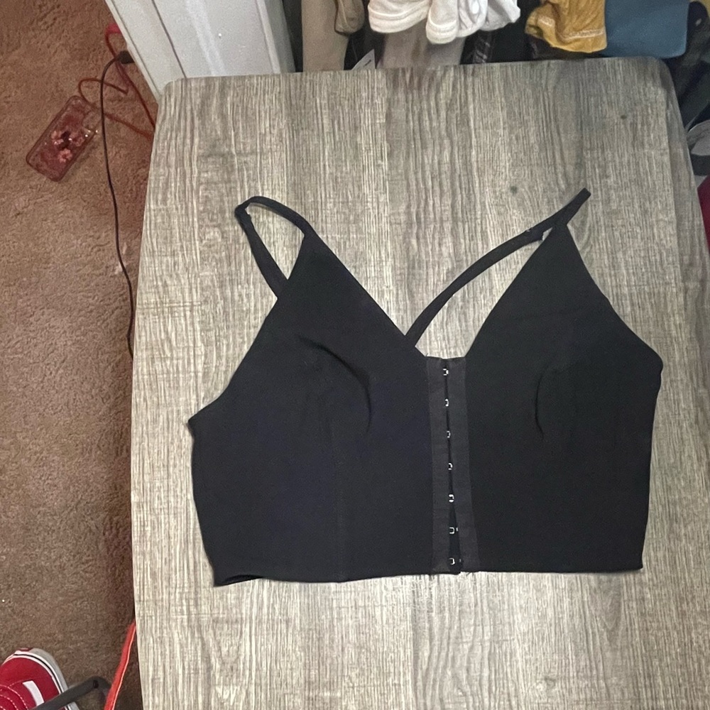 Black Crop Top Adjustable